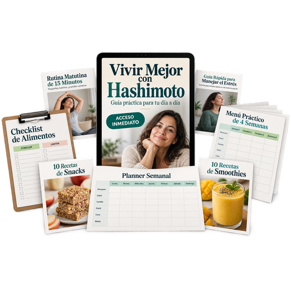 Pack digital Vivir Mejor con Hashimoto con herramientas imprimibles